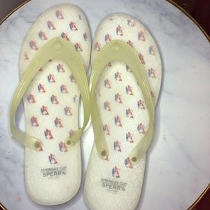 America’s cup sperrys flip flops